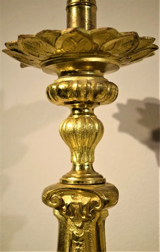 Two Candelabra Luis XV - gilt bronze